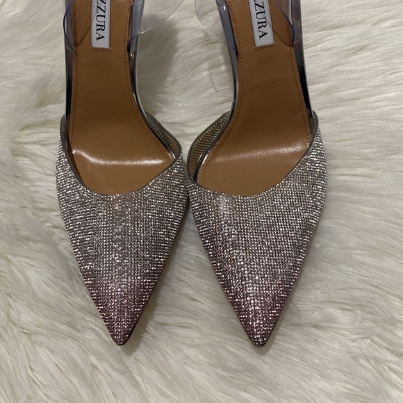 Aquazzura So‎ Nude Crystal Plexi Pump - Picture 13 of 16